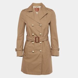 Gucci Khaki Trench Coat with Belted Waist
